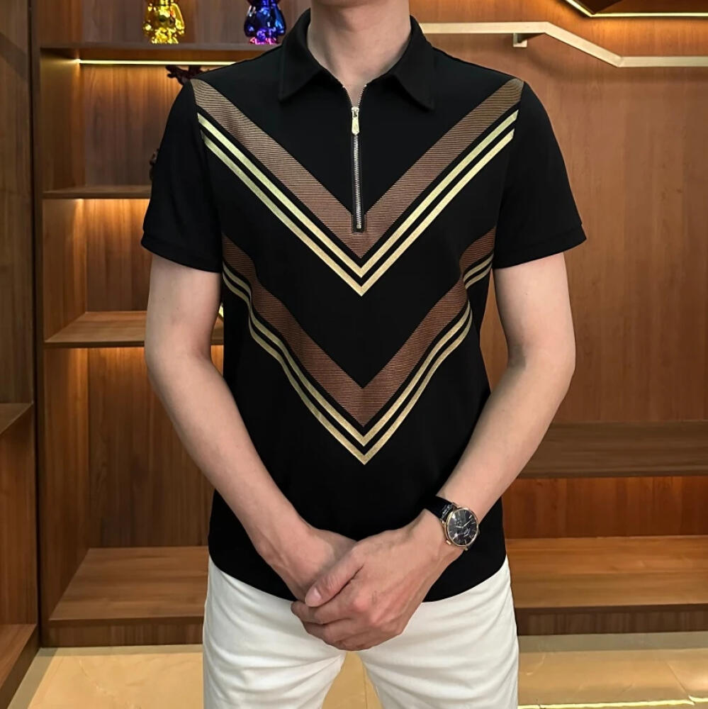 V-shaped Line Business Polo Shirt