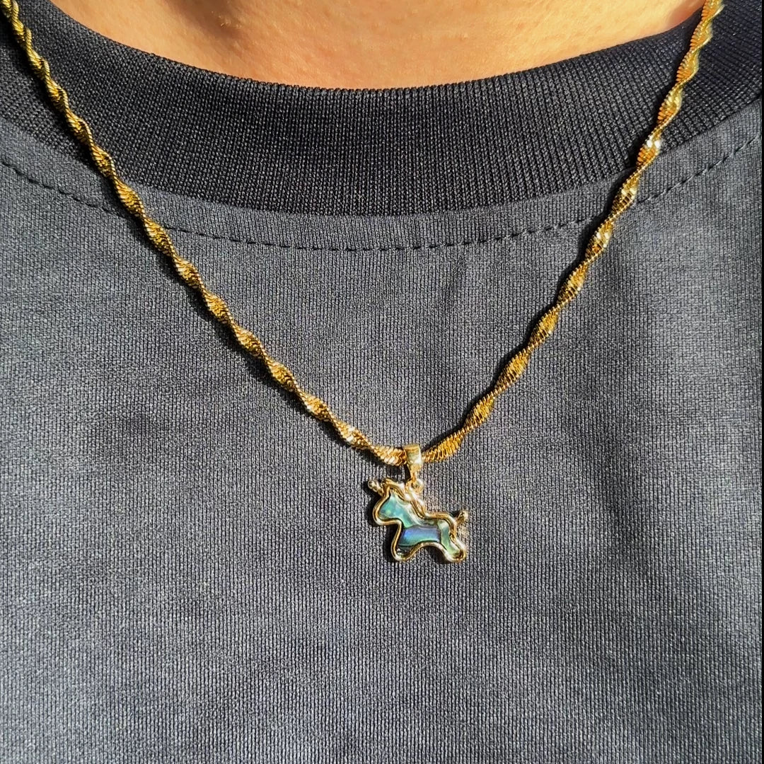 Iridescent Unicorn Necklace