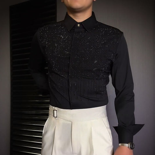 Rhinestone Men's Shirt