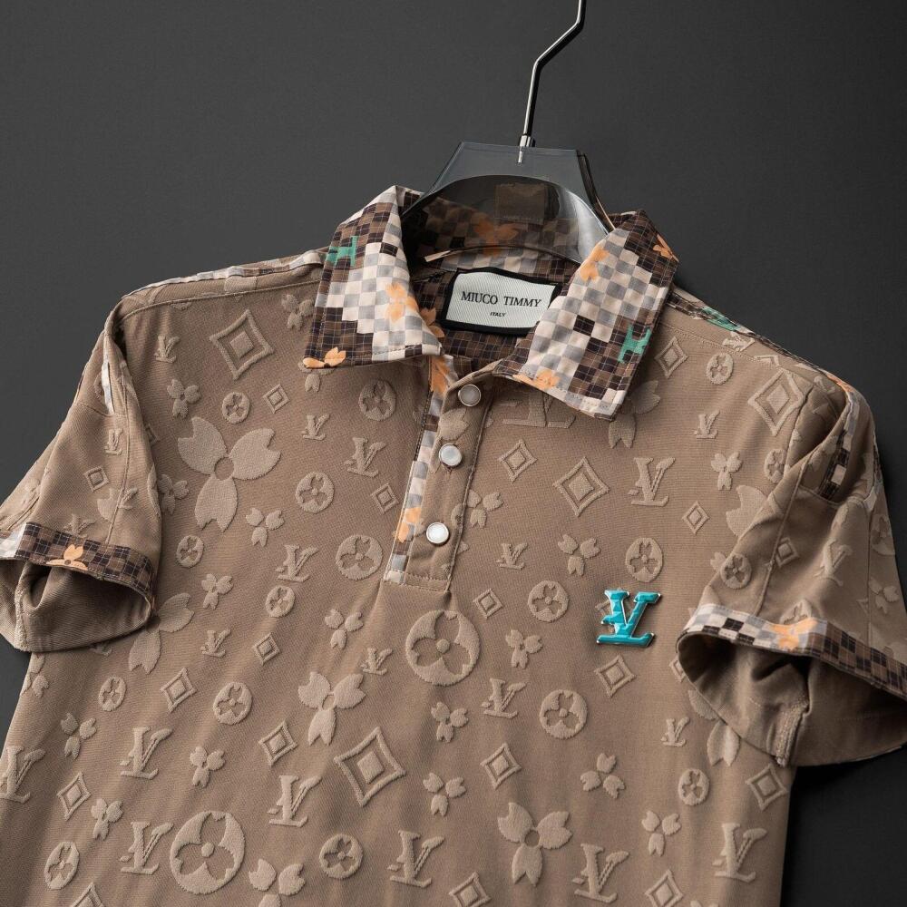 Clover Subtle Pattern Luxury Polo Shirt