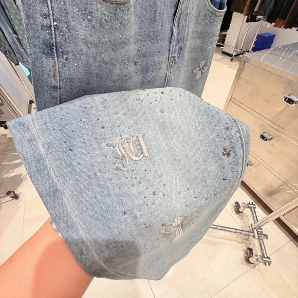 Cross Rhinestone Jeans