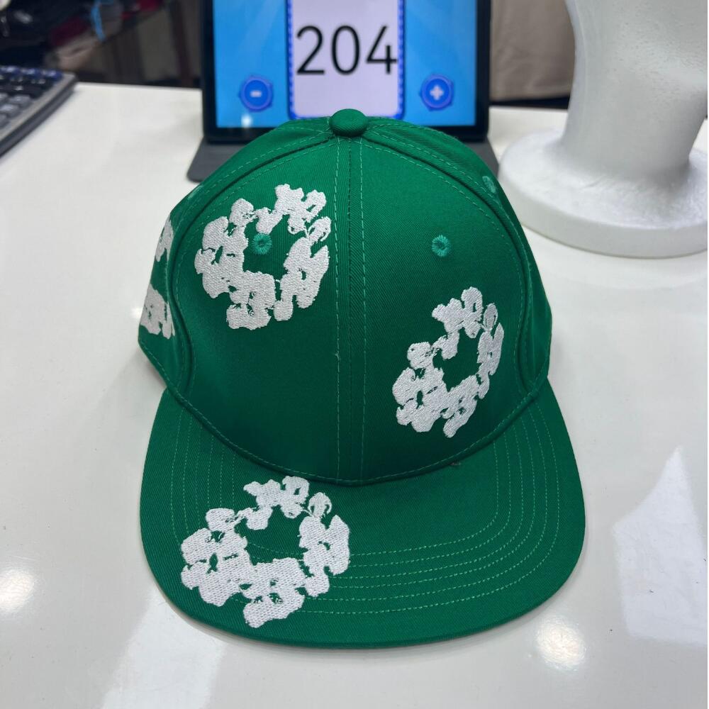 Flower Embroidered Baseball Cap