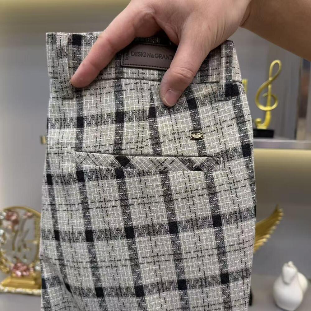 Plaid Business Casual Pants