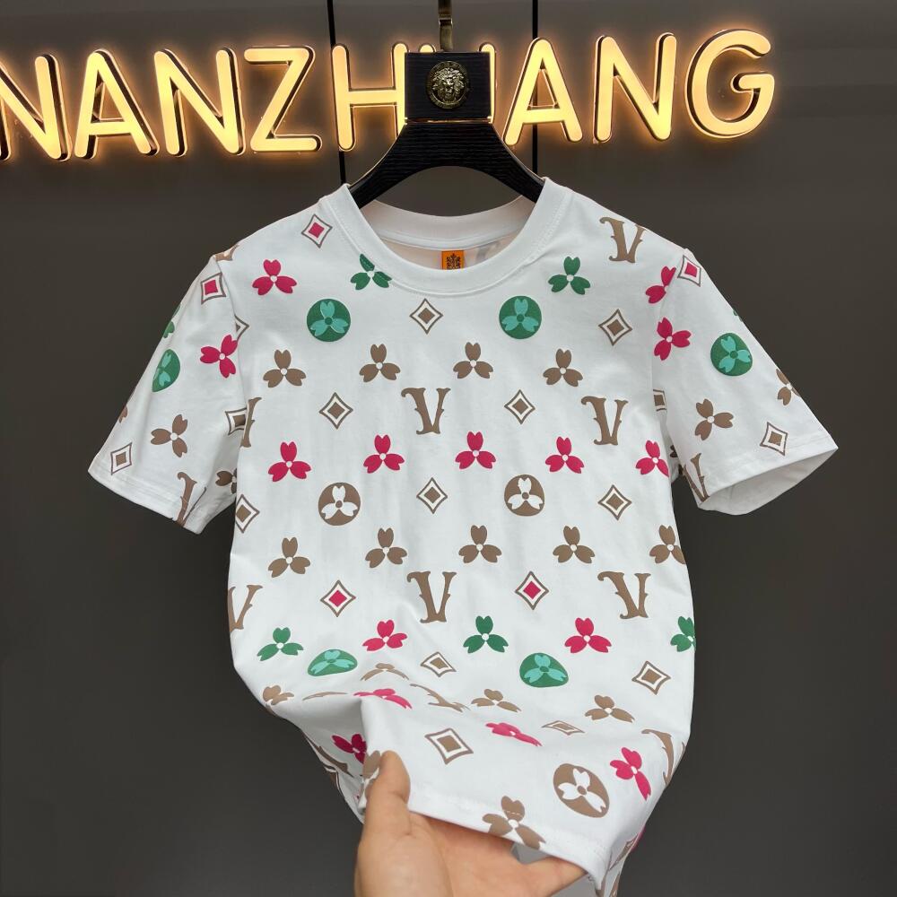 Clover Print Luxury Short Sleeve Shirt