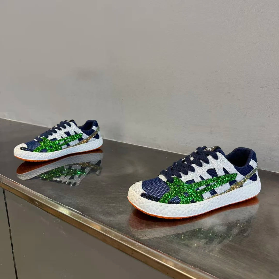 Glitter Knit Casual Sneakers