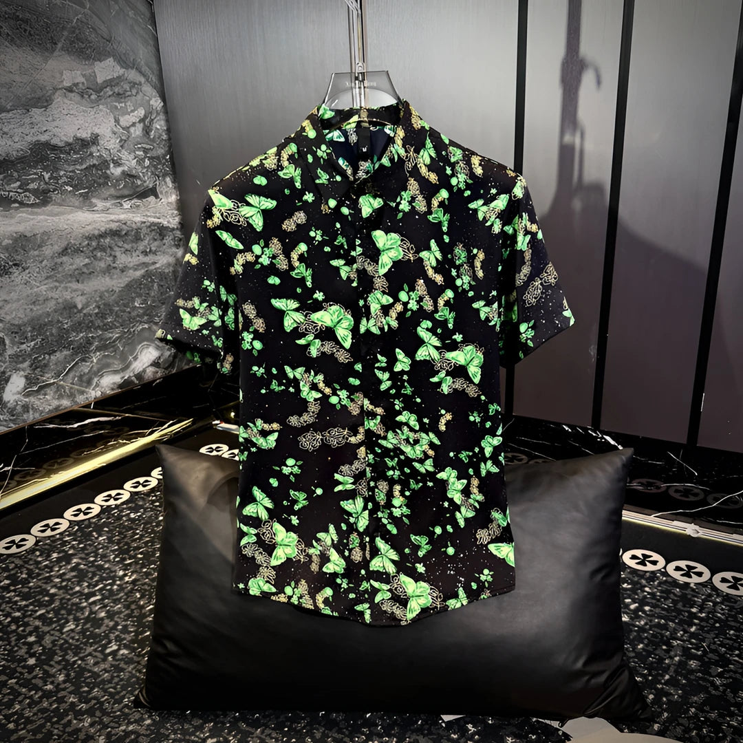 Green Psychedelic Butterfly Shirt
