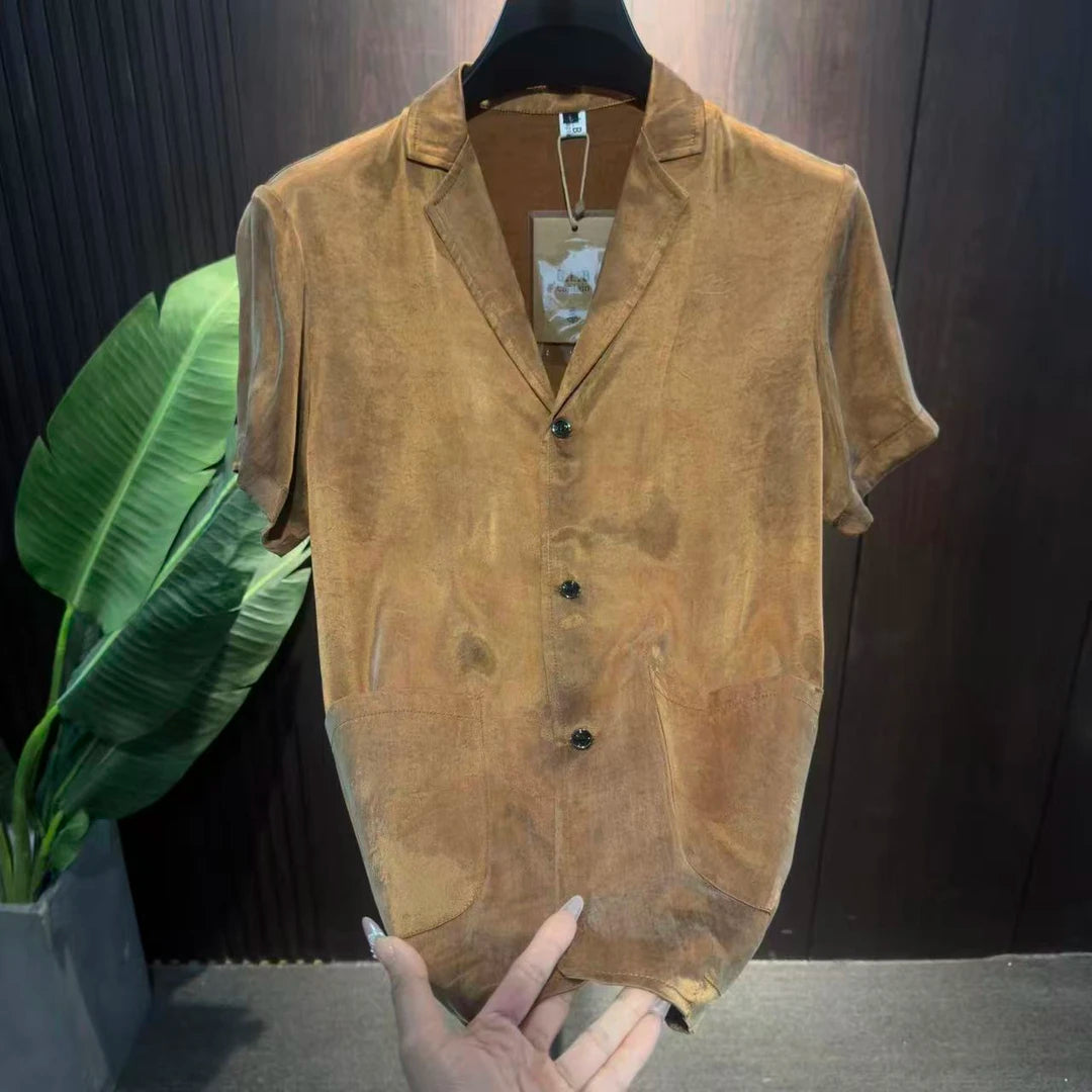 Acetate Silky Dress Shirt