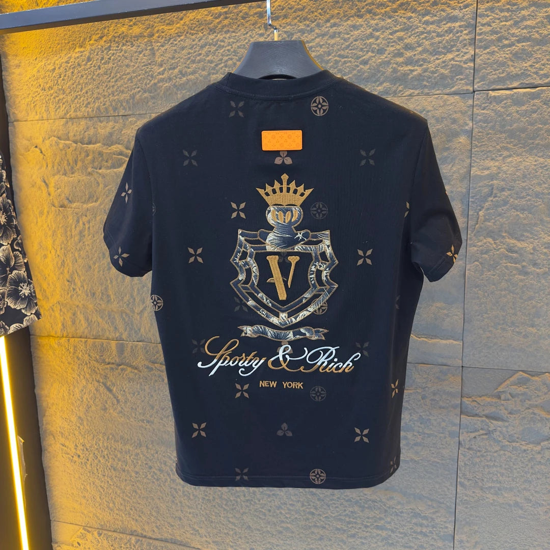 Luxury Four-Leaf Clover Crown Two-Piece Outfit