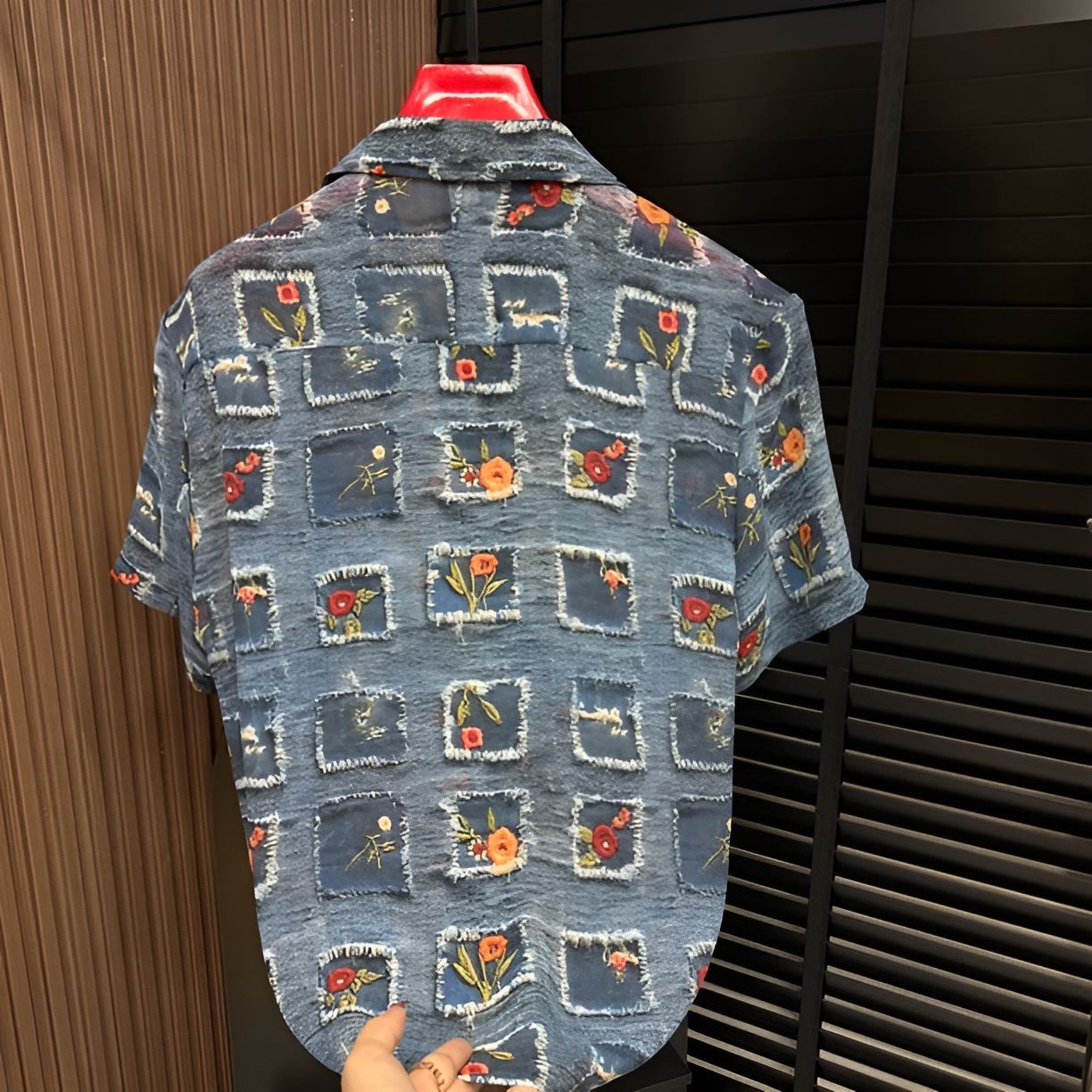 Flower Frame Print Shirt