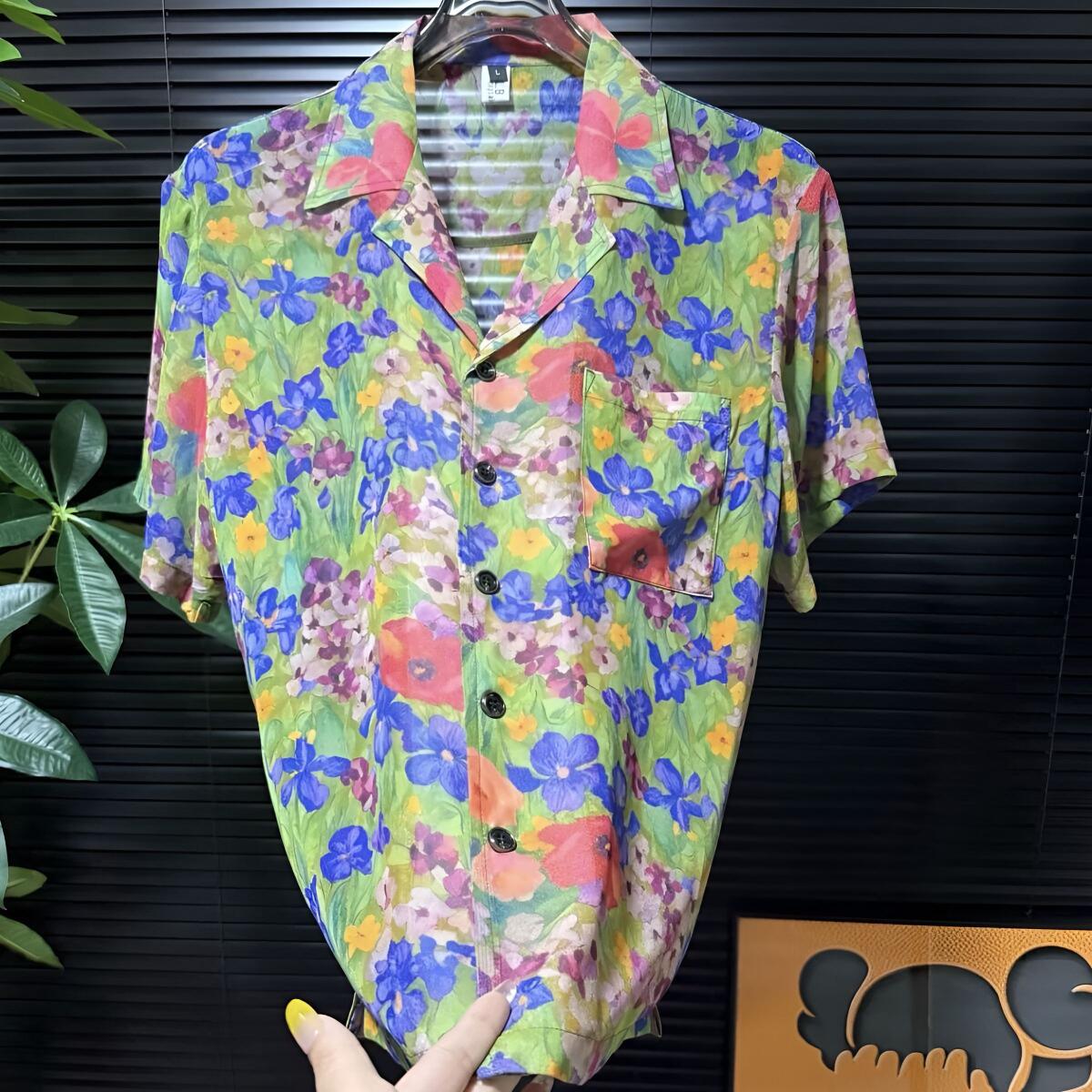 Floral Cuban Collar Shirt