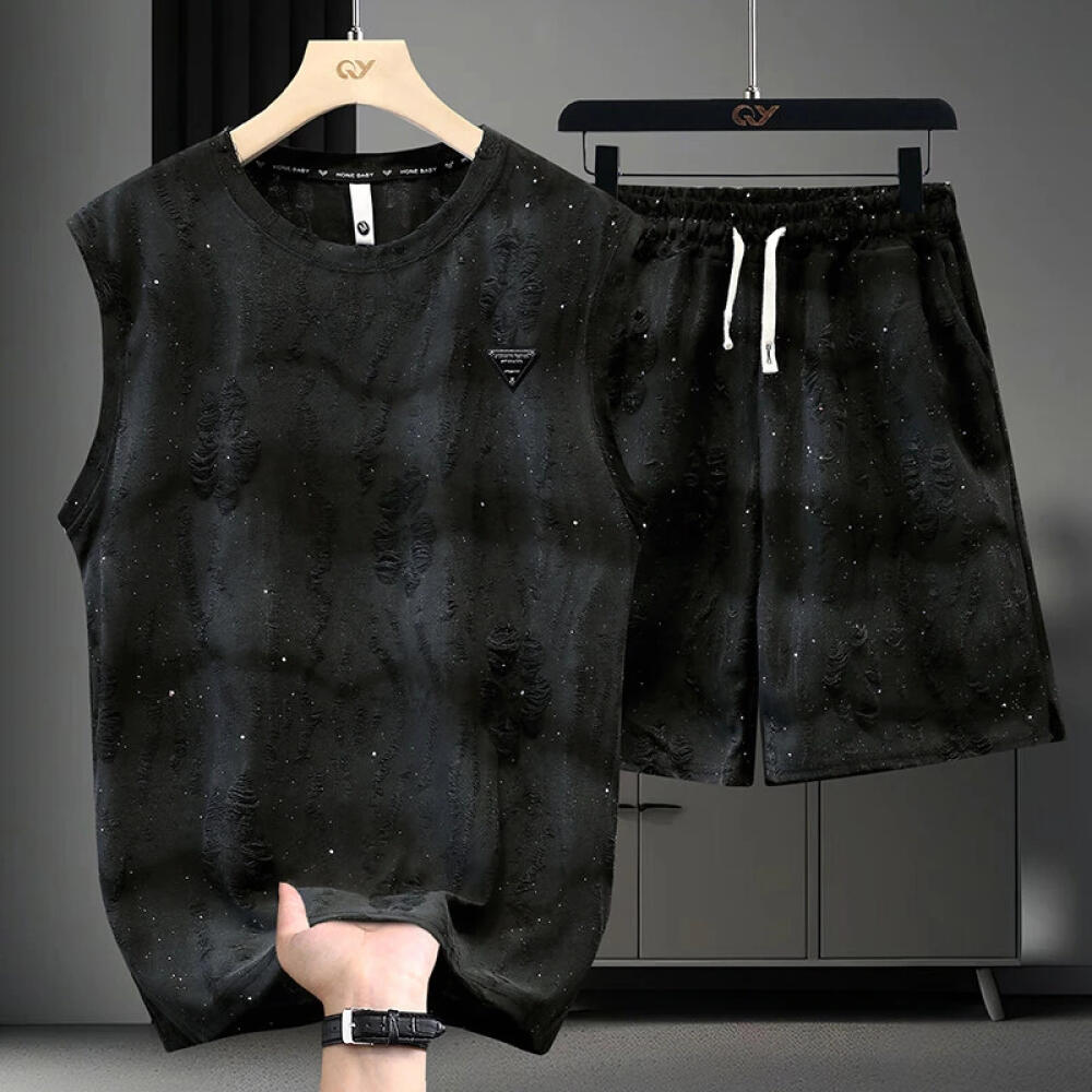 Vintage Ripped Vest And Shorts