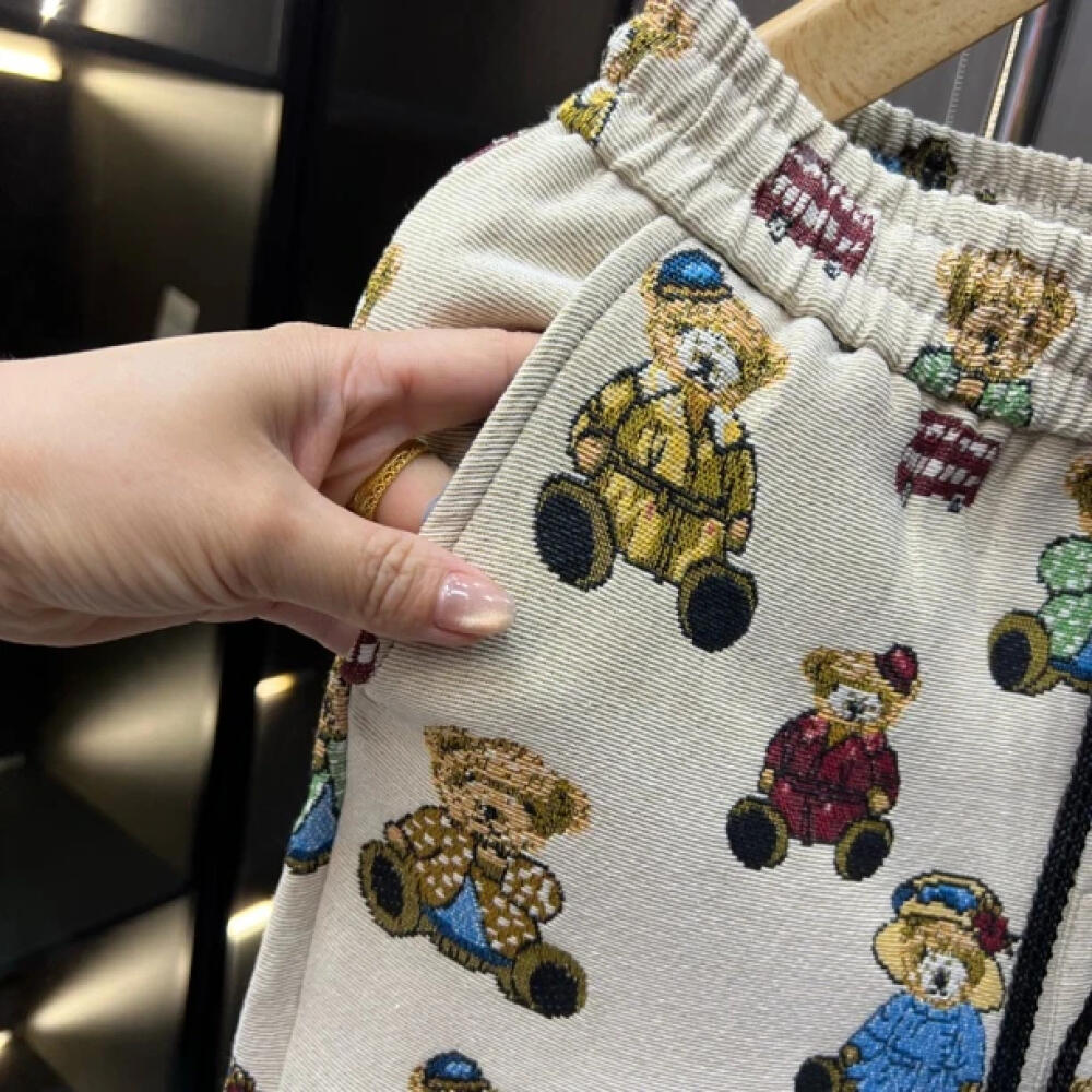 Bear Print Shorts