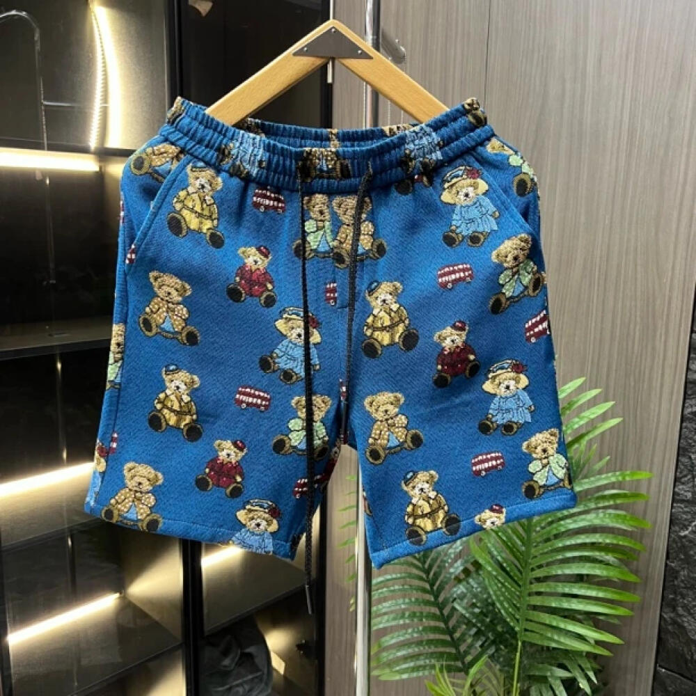 Bear Print Shorts