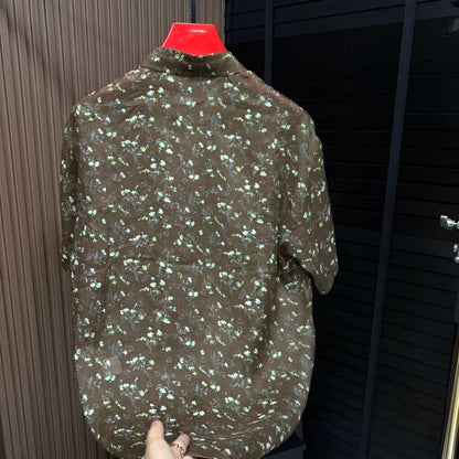 Black Base Bouquet Print Shirt