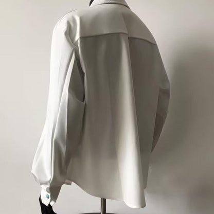 Luxury three-dimensional embroidered shirt