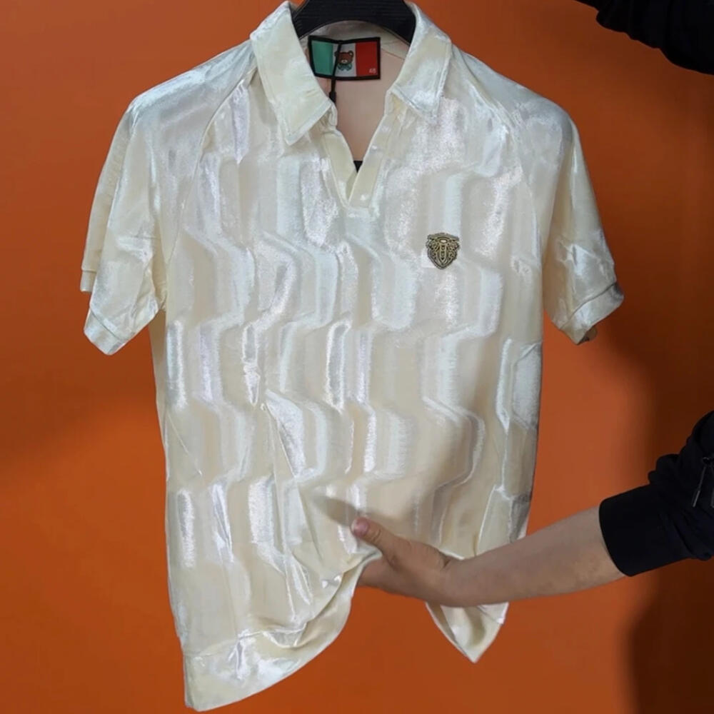 Subtle Embossed Luxury Polo Shirt