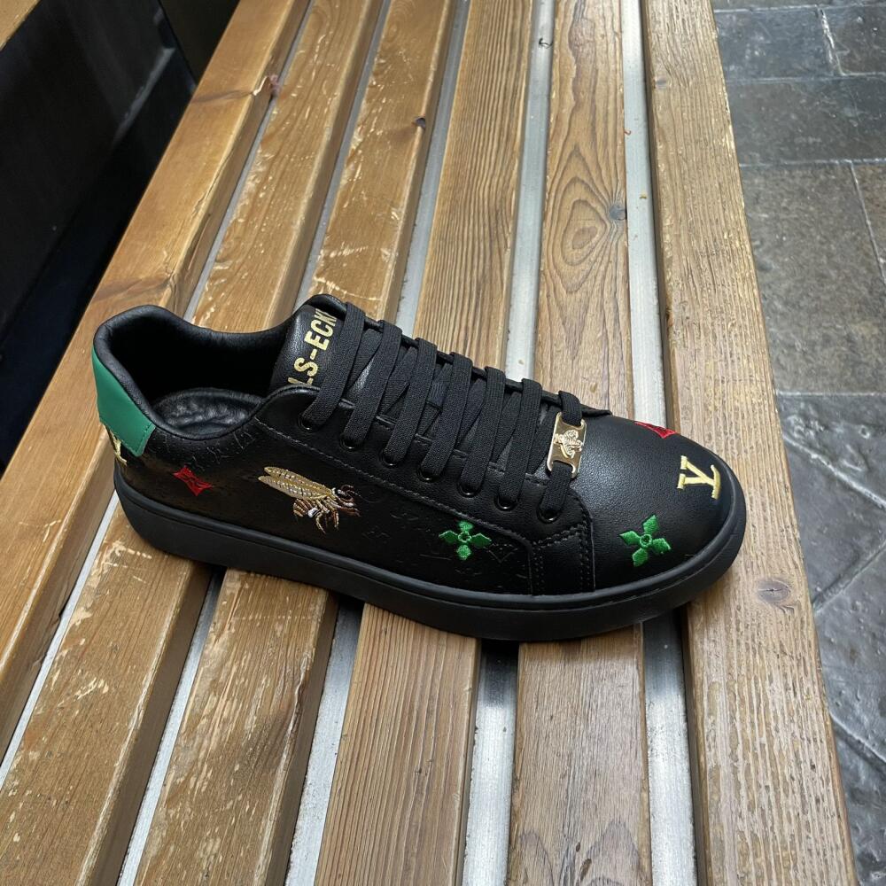 Subtle Bee Embroidered Casual Shoes