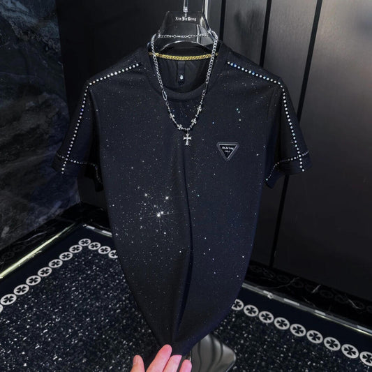 Colorful Gem Rhinestone T‑Shirt