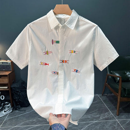 Swimming Mini Figure Show Casual Shirt
