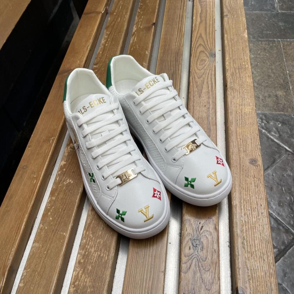 Subtle Bee Embroidered Casual Shoes