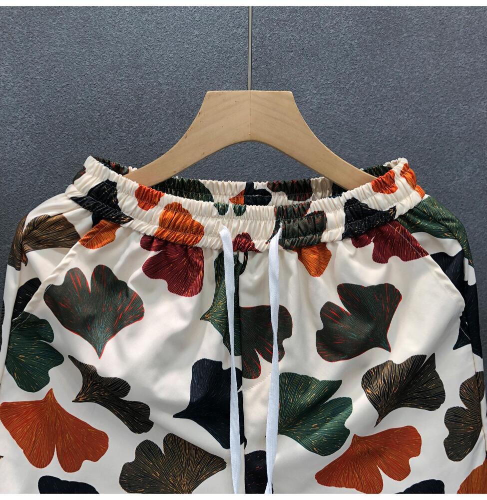 Leaf Pattern Shorts