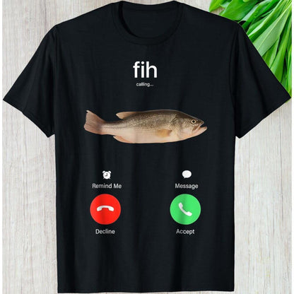 Fish Calling Prank Graphic Tee