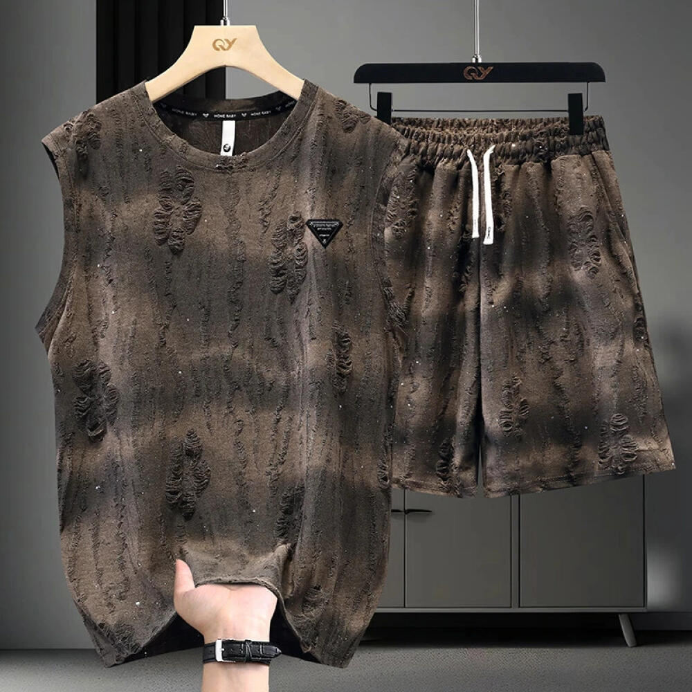 Vintage Ripped Vest And Shorts