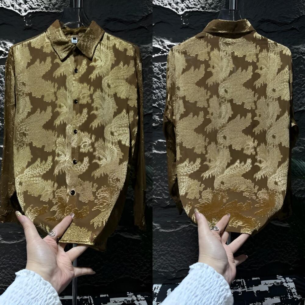Floral Embossed Shirt