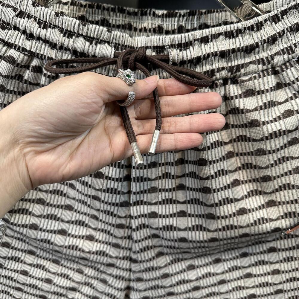 Wave & Side Stripe Casual Pants