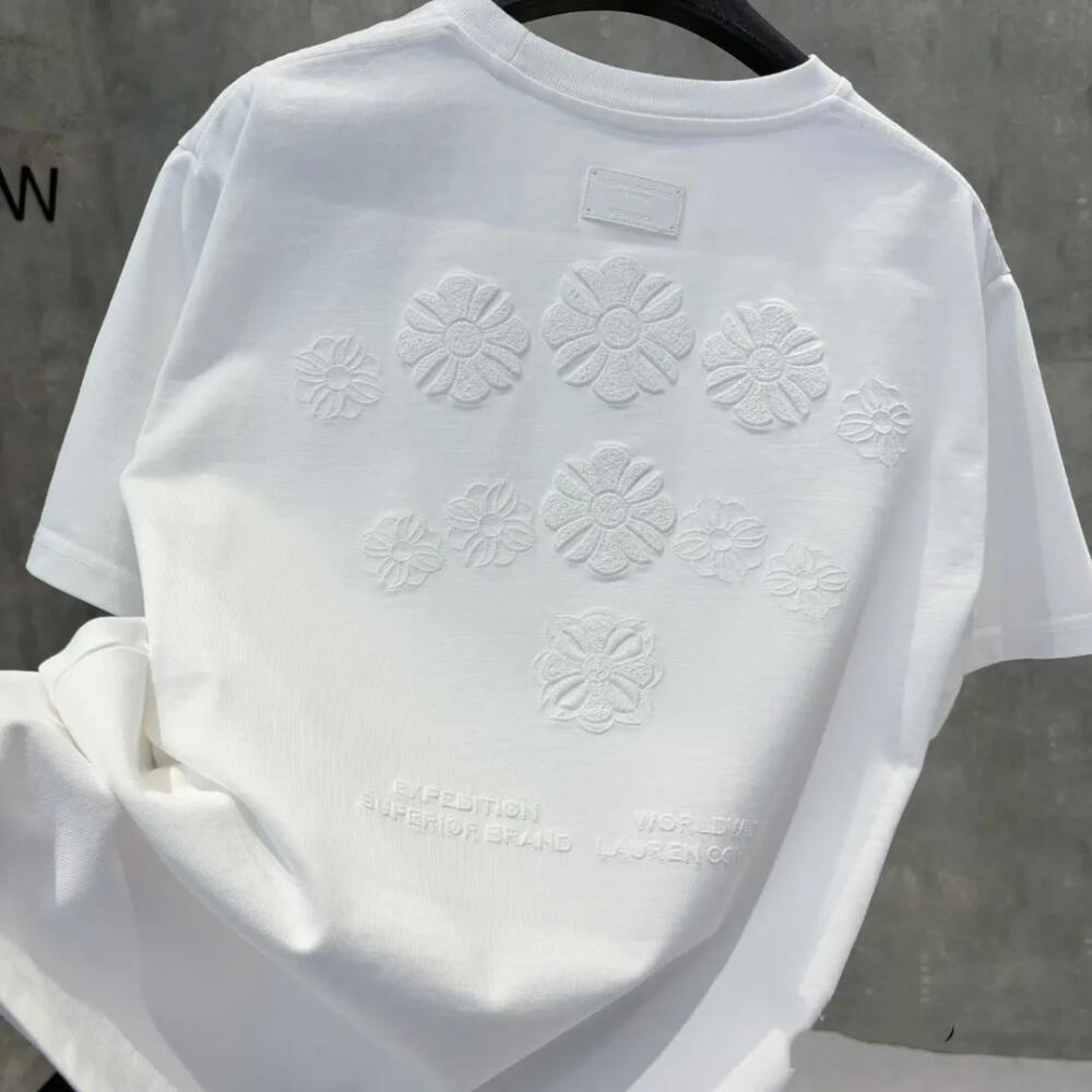 Cross Embroidered T-Shirt