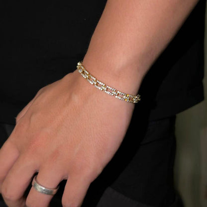 High-end Full Paved Zircon Alloy Bracelet