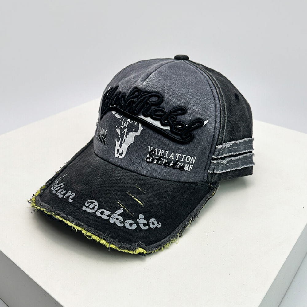 Vintage distressed canvas hat