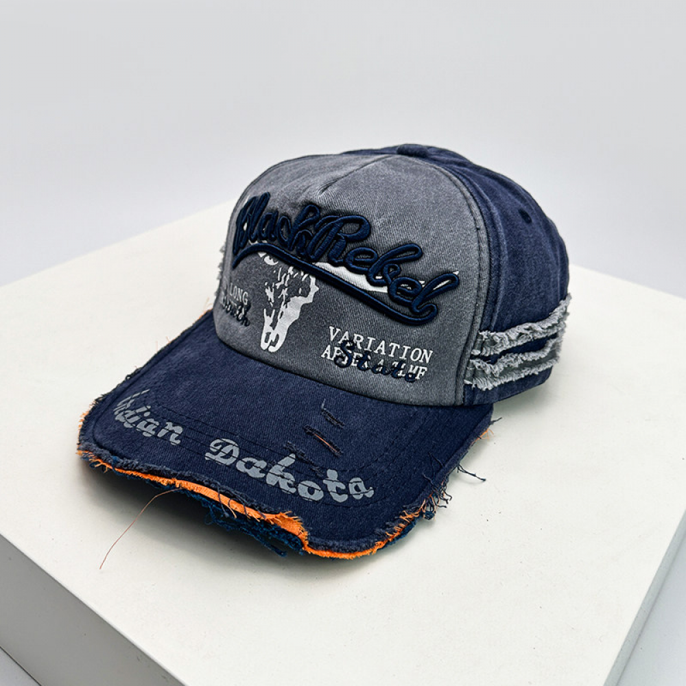 Vintage distressed canvas hat