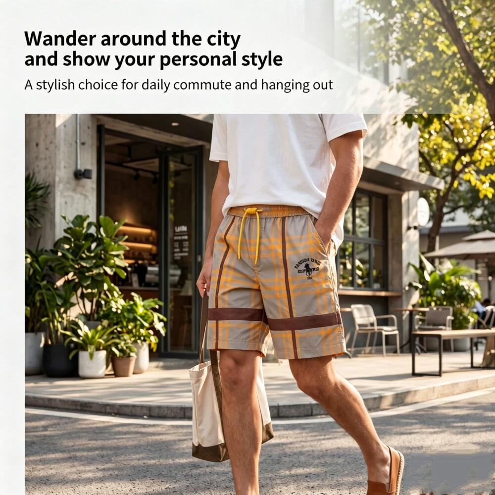 Casual Plaid Shorts