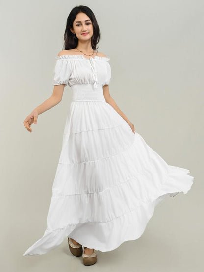 V-Neck Sleeveless Solid Color Patchwork Flared Maxi Dress