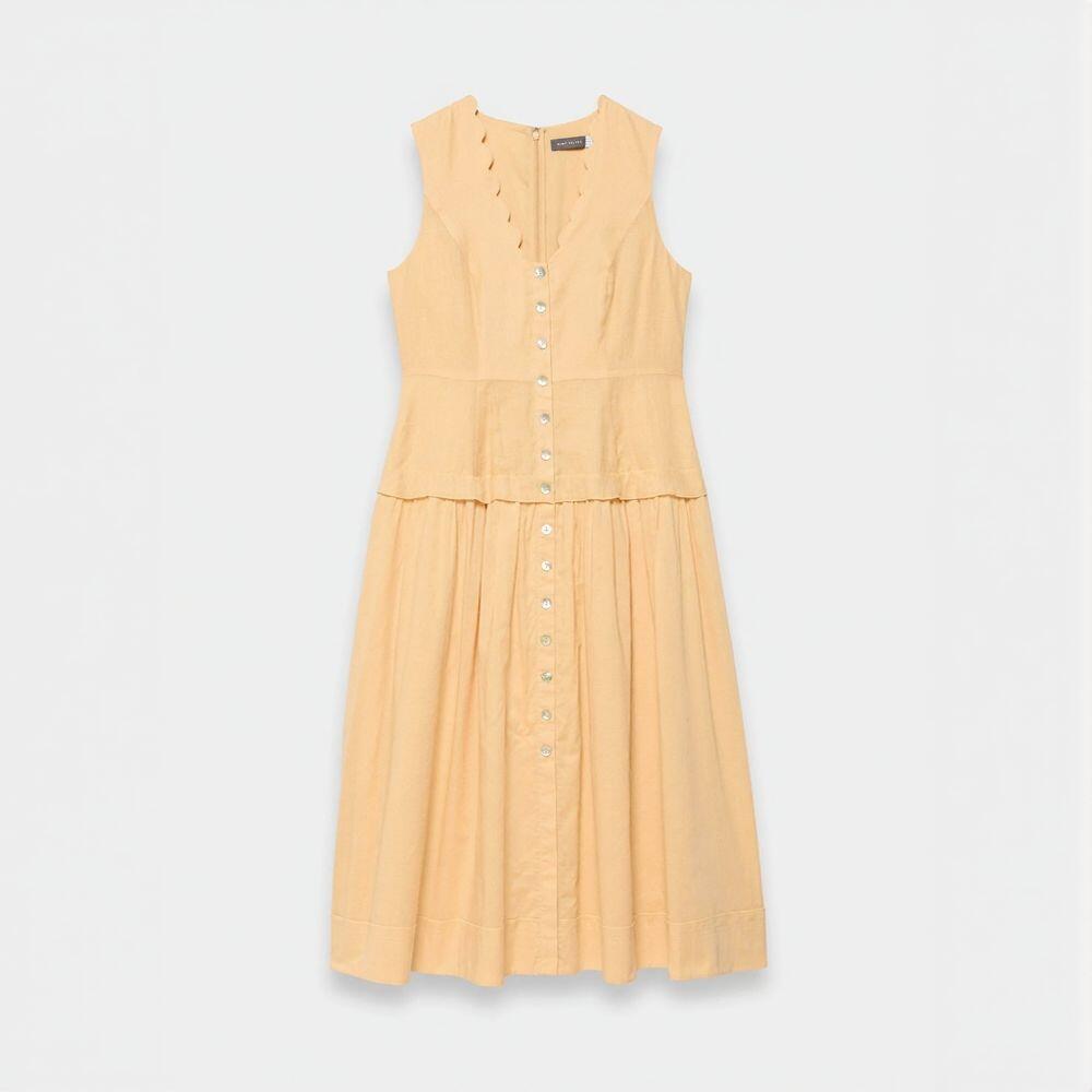 Button Down Sleeveless Dress