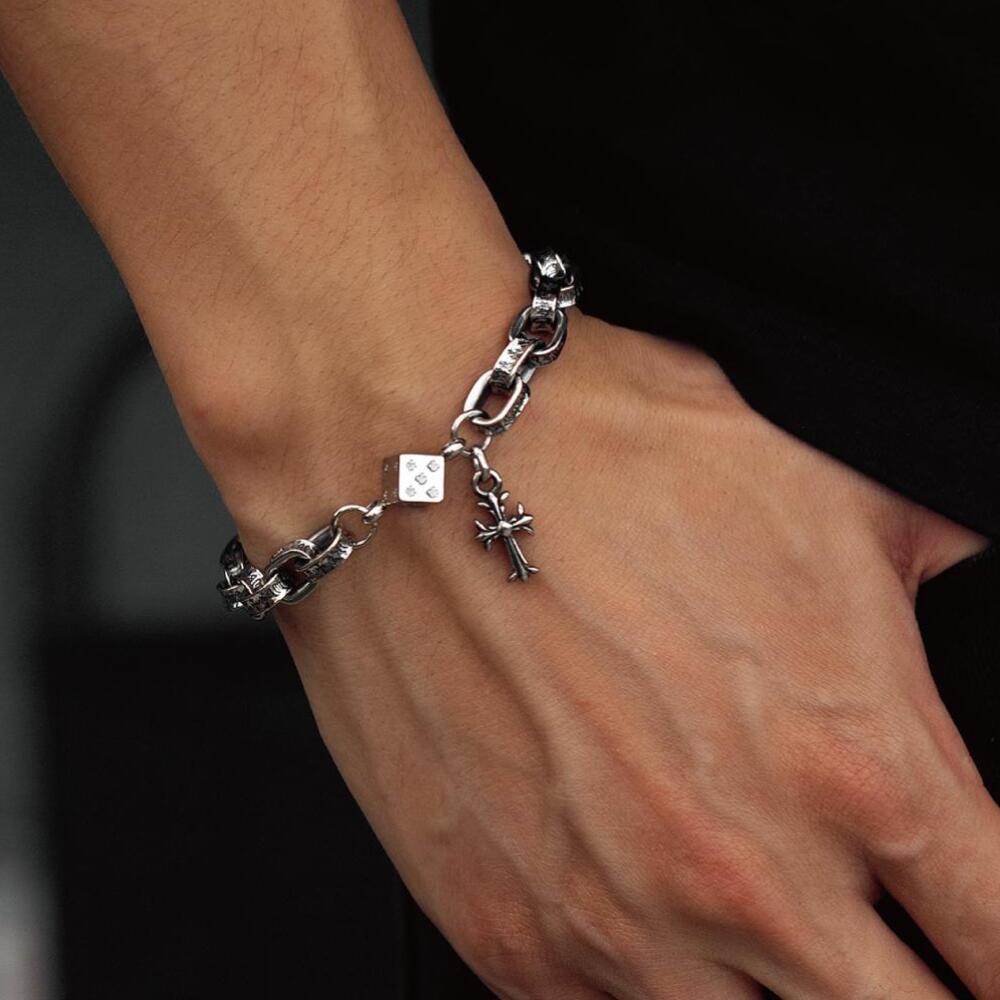Dice & Cross Bracelet