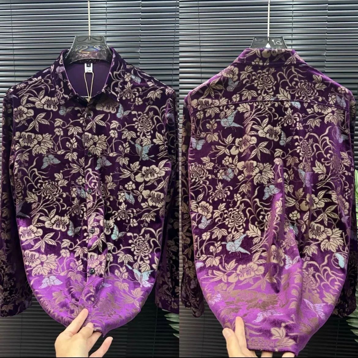 Blue Floral Cluster Shirt