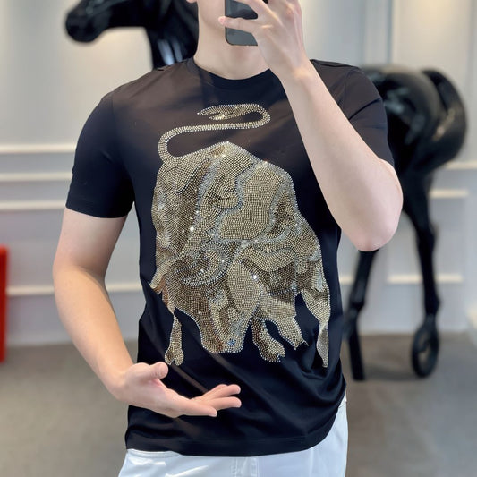 Bull Rhinestone T-Shirt