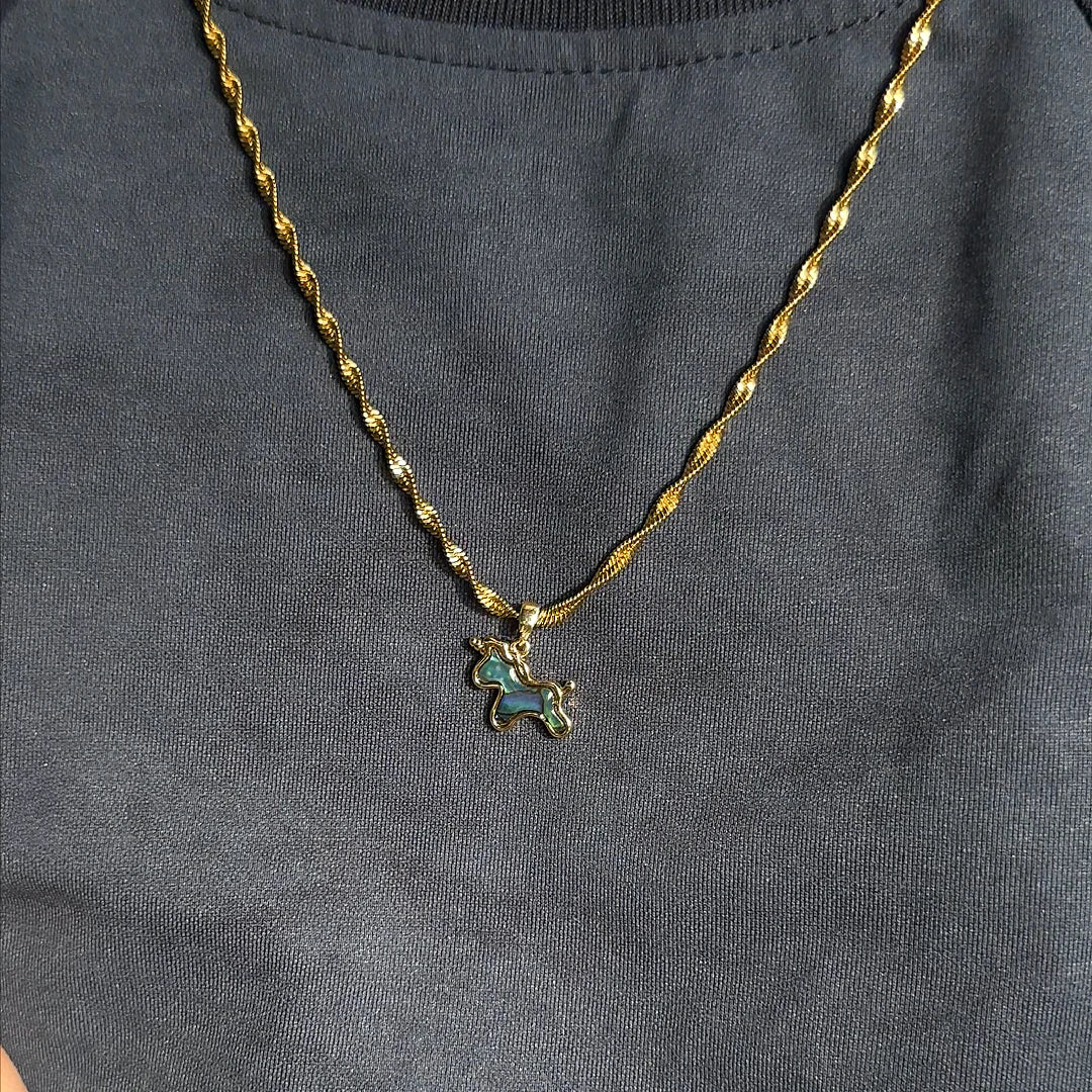 Iridescent Unicorn Necklace