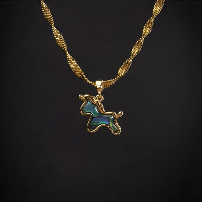 Iridescent Unicorn Necklace