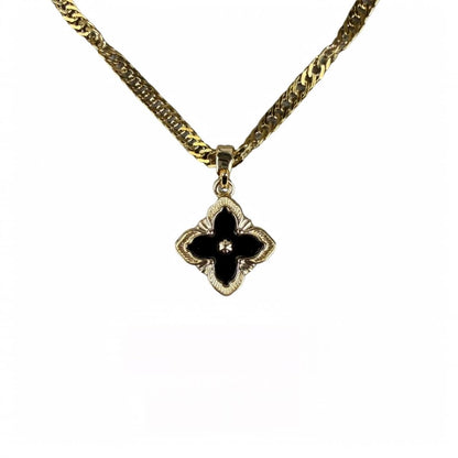 Lucky Clover Mother-of-Pearl Pendant Necklace