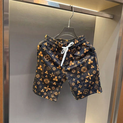 Luxury Two-Piece Set with Brown Patterns