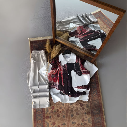 War Horse Print Shirt