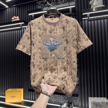 Brown Base Bee Print T-Shirt