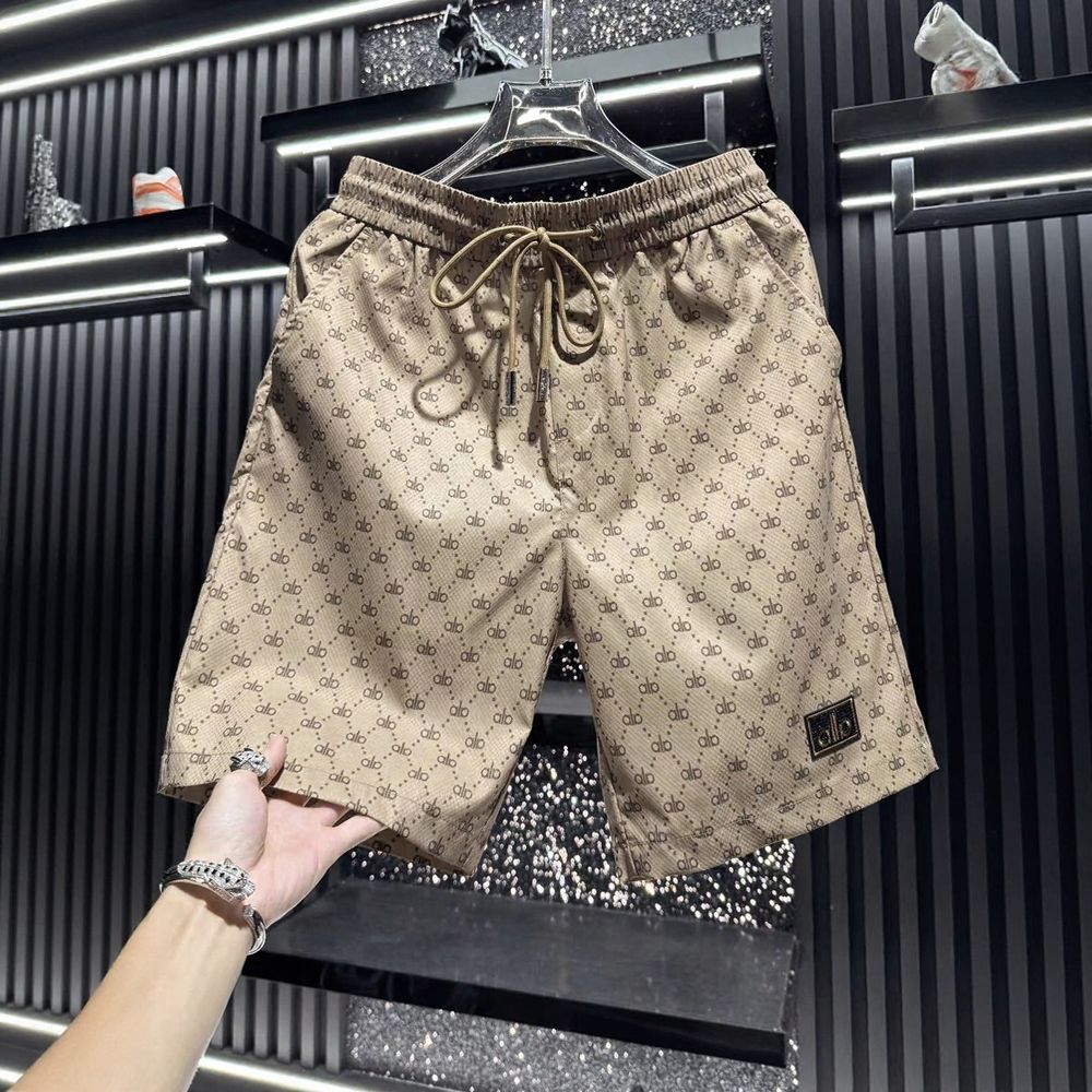 Letter Print Casual Shorts