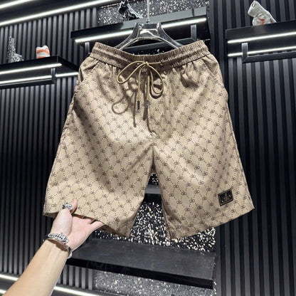 Letter Print Casual Shorts
