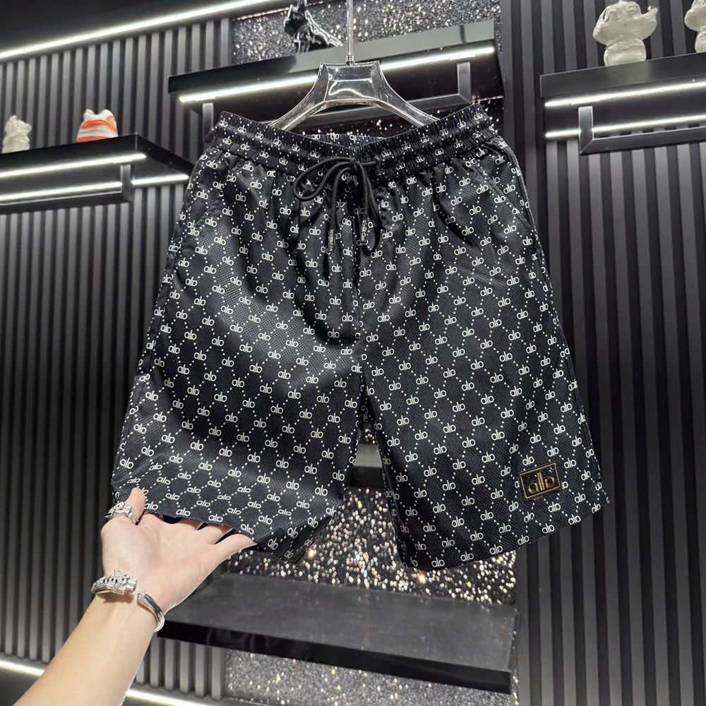 Letter Print Casual Shorts