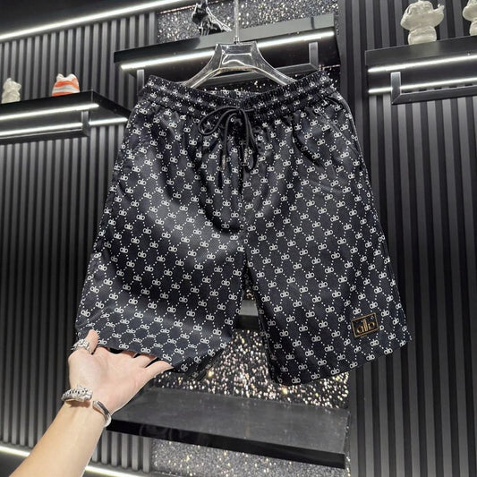 Letter Print Casual Shorts