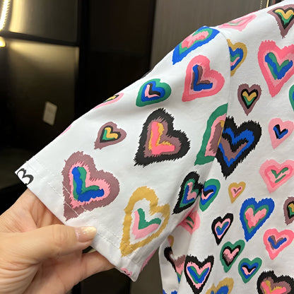 Heart Pattern T-Shirt